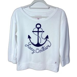 Juicy Couture Nautical Sweatshirt White Size M